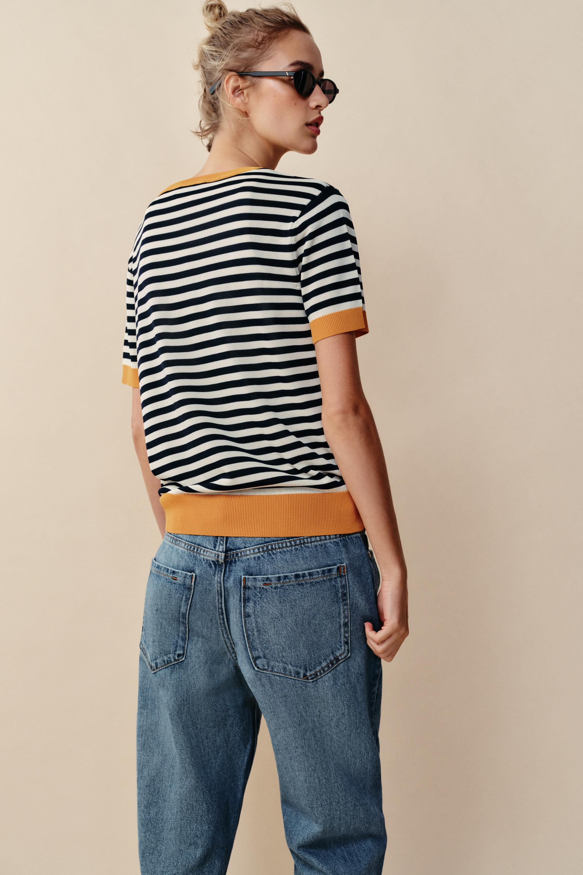 STRIPED KNIT TOP - thumbnail 10