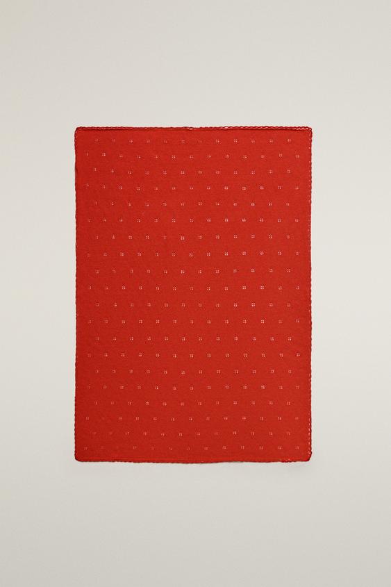 BABY-STRICKDECKE AUS POINTELLE-BAUMWOLLE - Orange von Zara - Bild 0