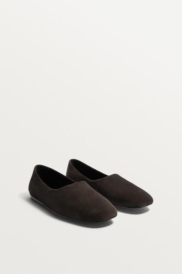 LIMITED EDITION LEATHER LOAFERS - Chocolate by Zara