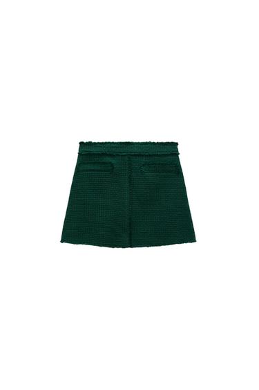 SHORT TEXTURED SKIRT