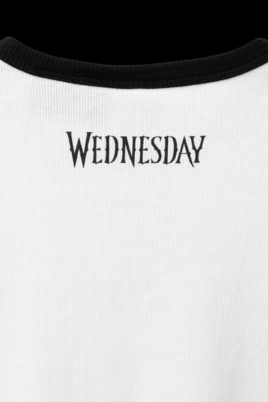 CAMISETA RIB WEDNESDAY © - Blanco de Zara