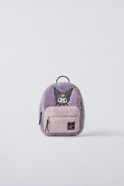RUCKSACK AUS KUNSTFELL KUROMI &copy; SANRIO - Rosa von Zara