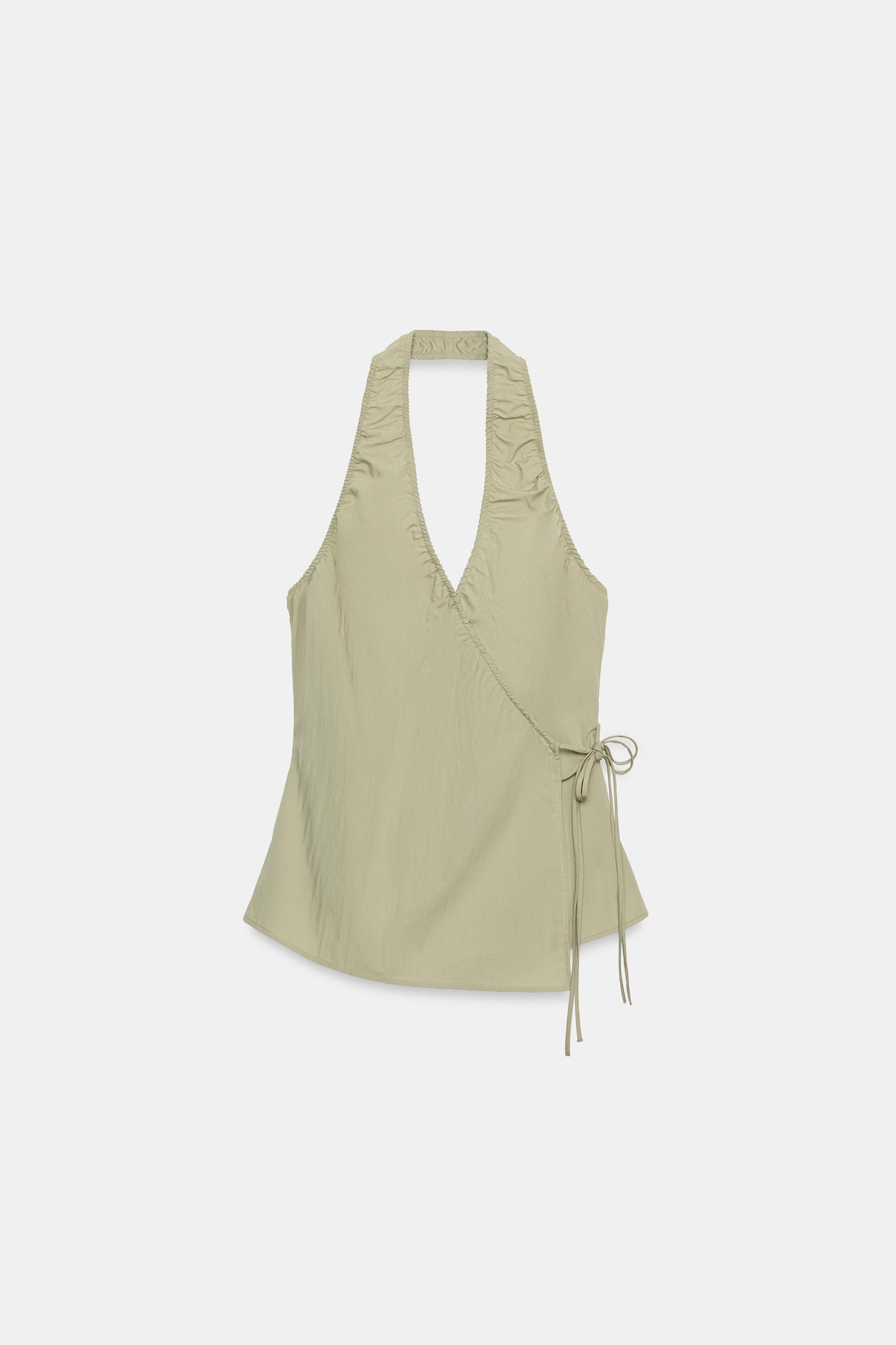 CRISS-CROSS HALTER TOP