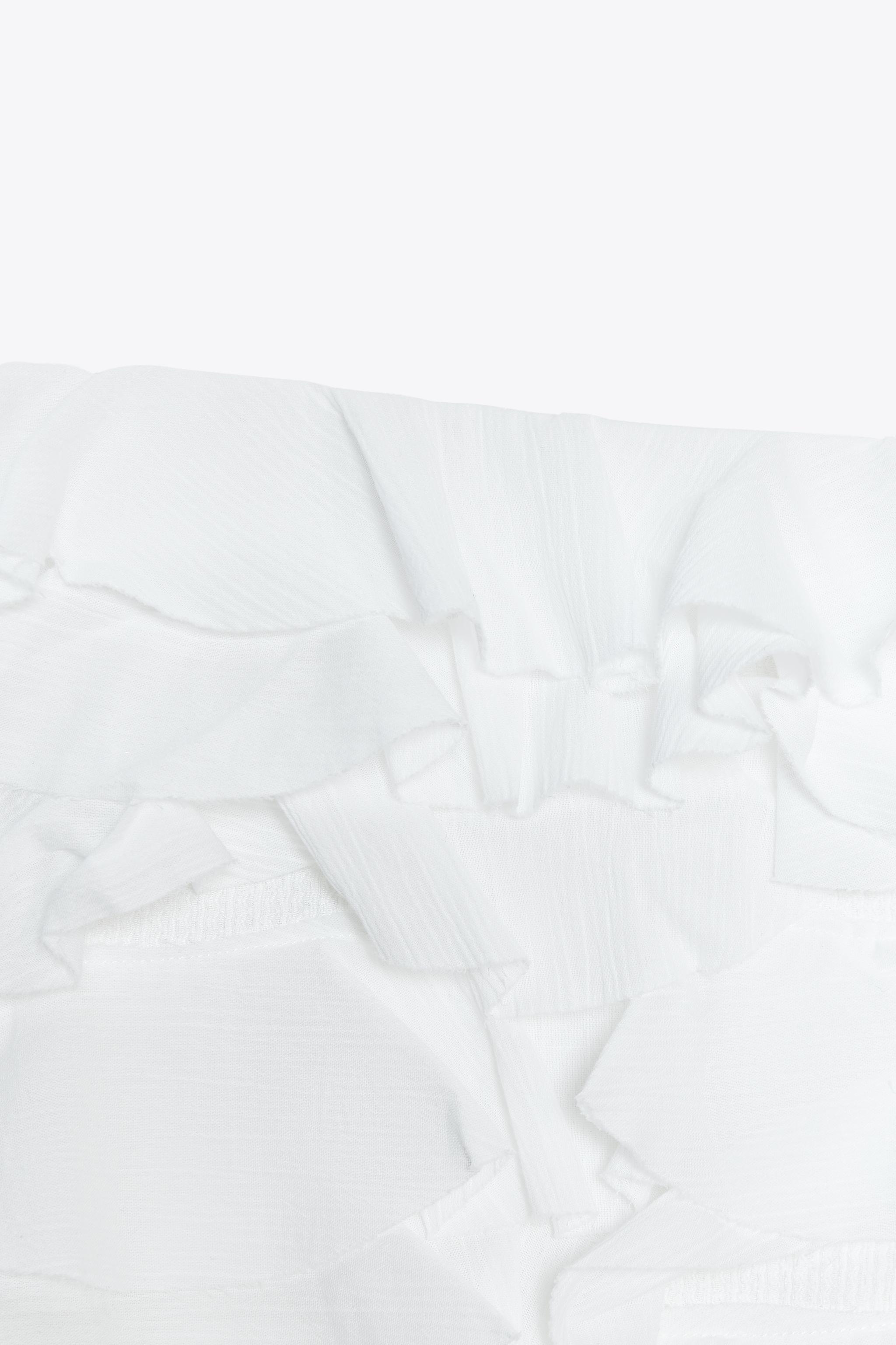 TOP BUSTIER À VOLANTS