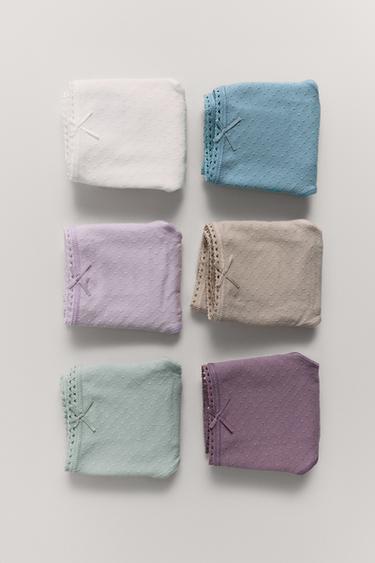 Zara AGES 2-6/ SIX-PACK OF STRUCTURED UNDERWEAR - Multicolored