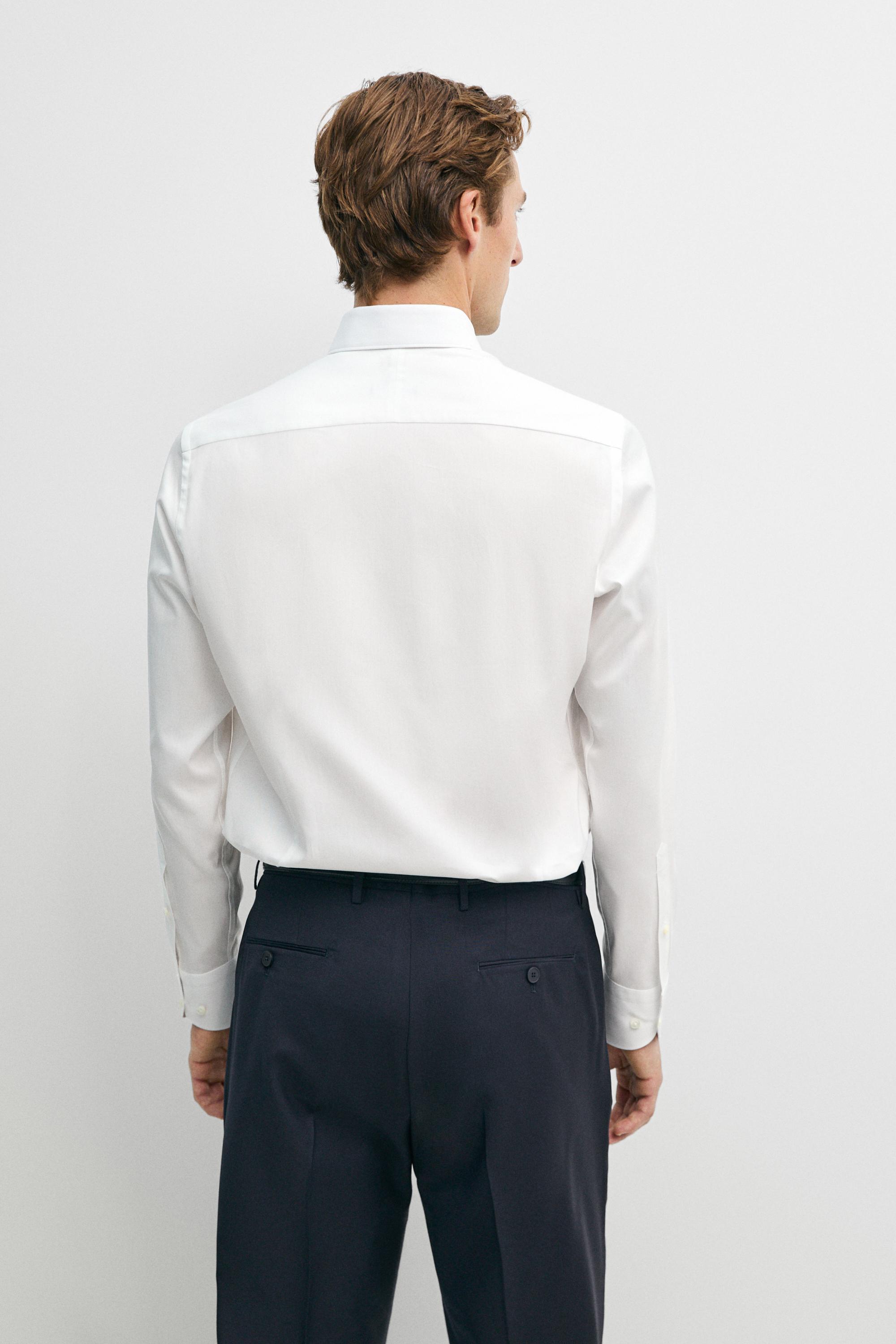 Slim fit 100% cotton shirt