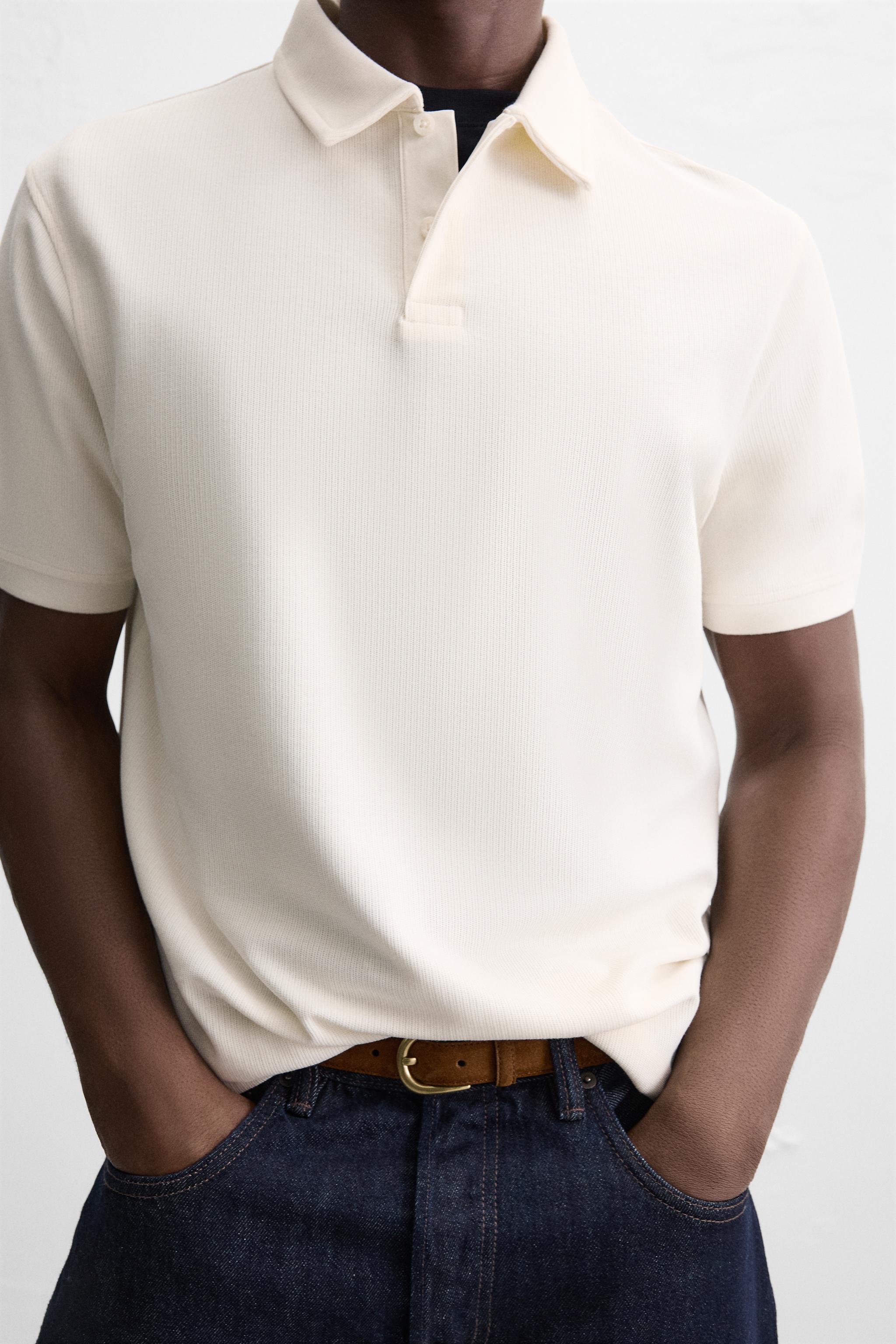 BASIC TEXTURED POLO SHIRT