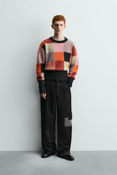 PATCHWORK JUMPER HARRY LAMBERT FOR ZARA X DISNEY - Dusty mauve by Zara