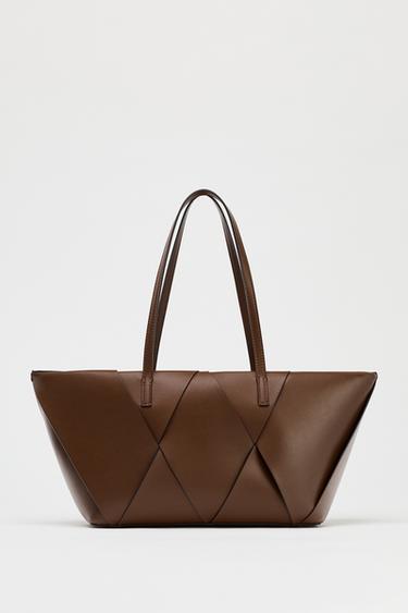 PRODLUEN PROPLTAN KABELKA SHOPPER - Tmav tslov od Zara