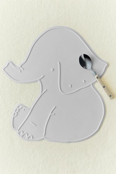 CHILDREN'S SILICONE ELEPHANT PLACEMAT - Greyish by Zara - Image 5