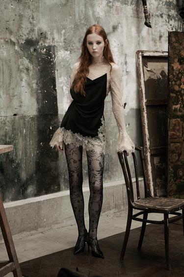 ZW COLLECTION LIMITED EDITION COMBINED SHORT DRESS - Black by Zara