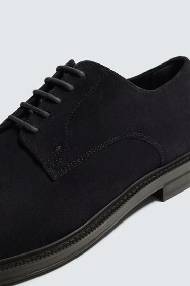 CHAUSSURES EN CUIR - Bleu de Zara - Image 2