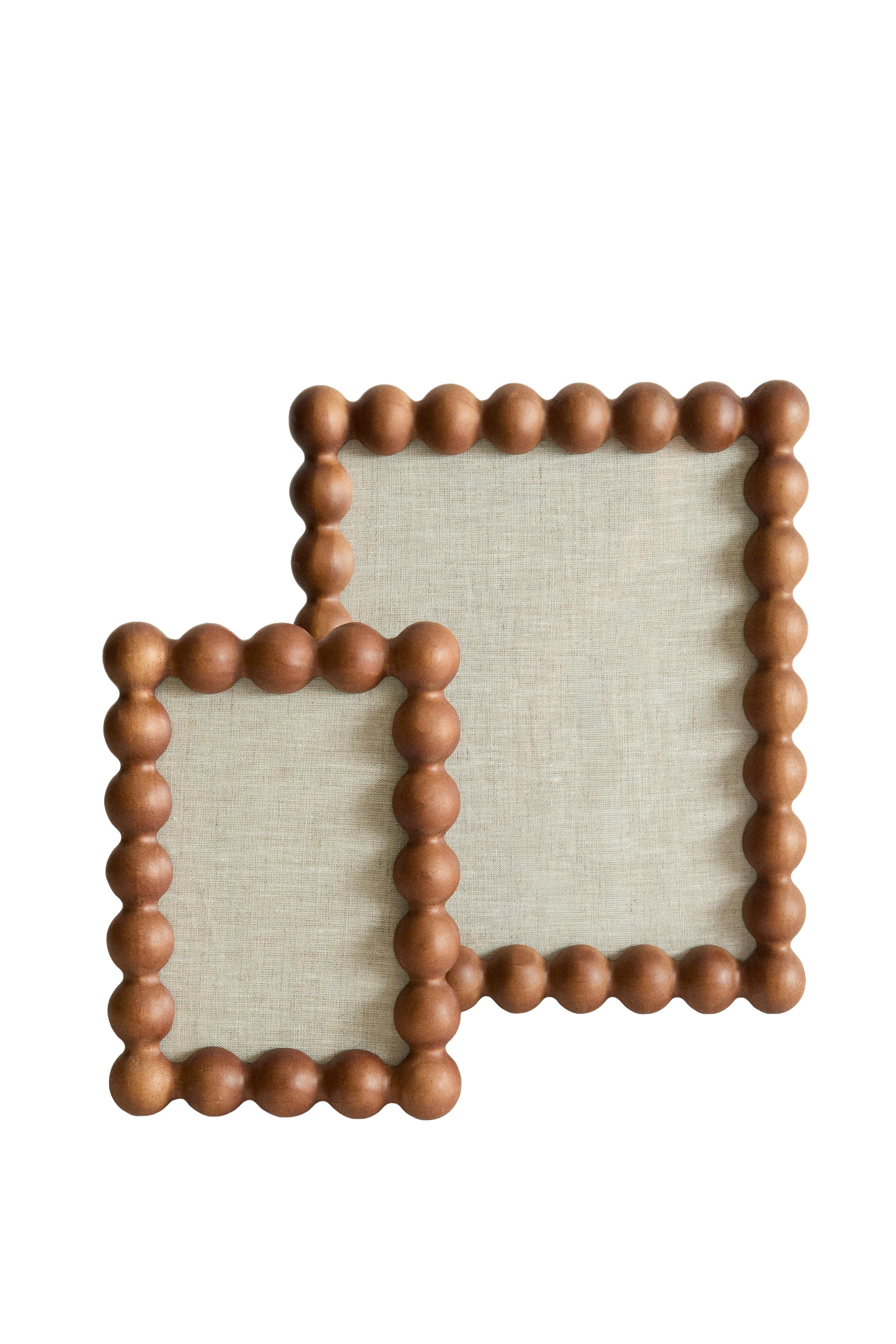 Wooden Beaded Picture Frame by Zara