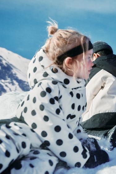 COMBINAISON LONGUE IMPERMÉABLE ET COUPE-VENT À POIS - Écru de Zara - Image 9