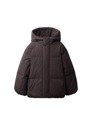 DOUDOUNE DÉPERLANTE 50 % PLUMES ET 50 % DUVET - Marron de Zara