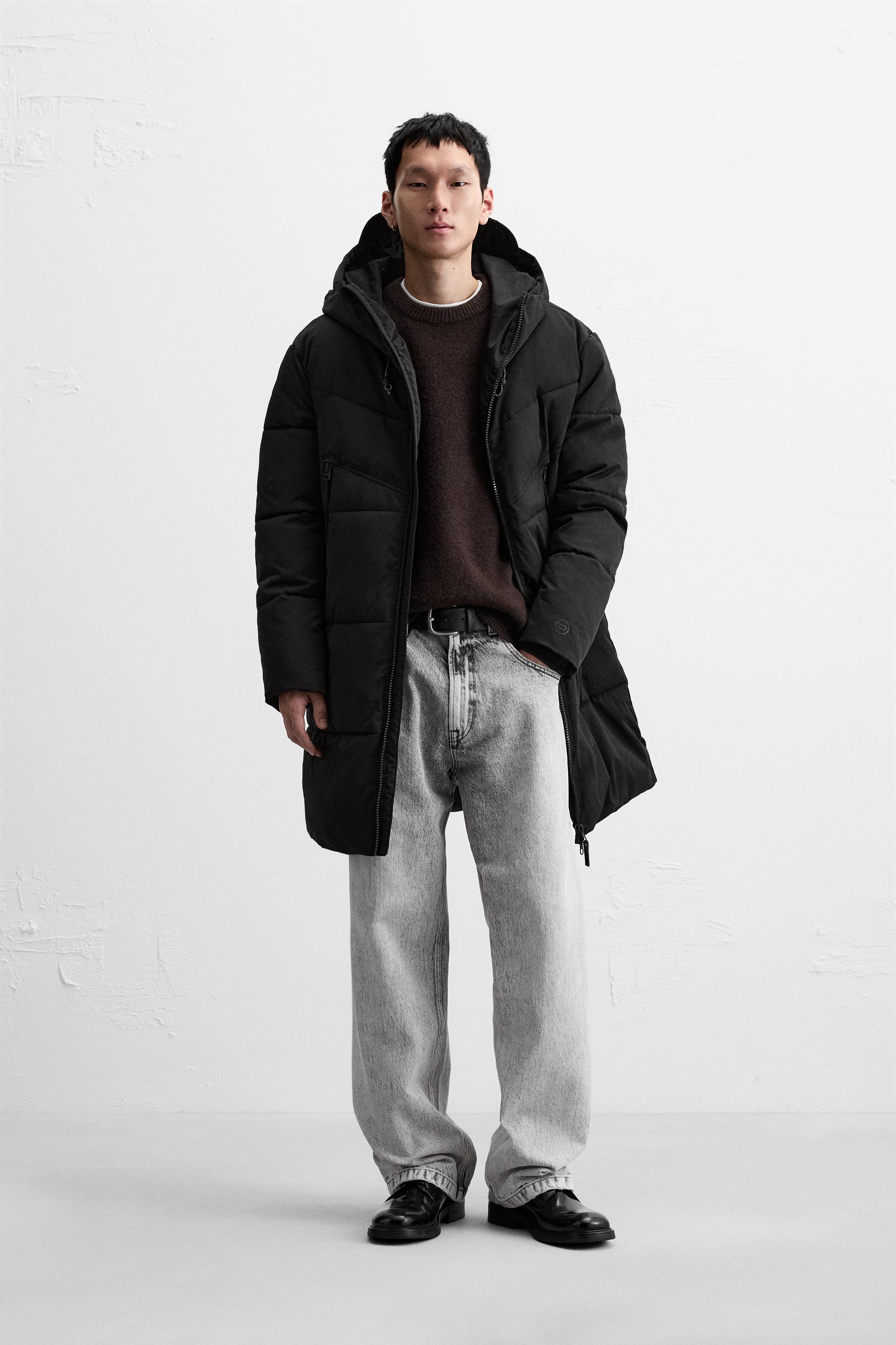 Puffy long coat best sale