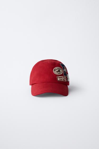 Zara PATCH CAP - Red