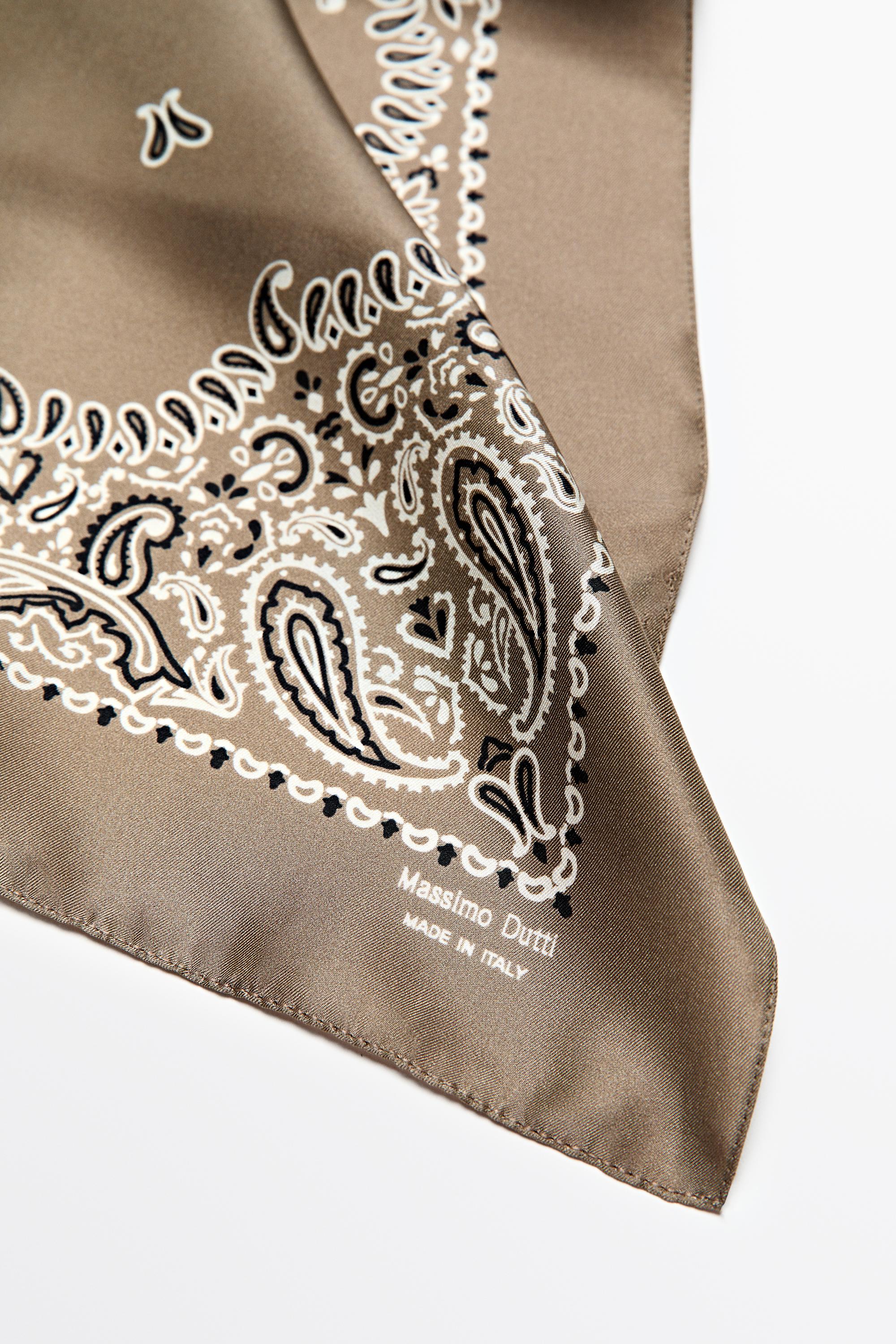 Paisley print scarf