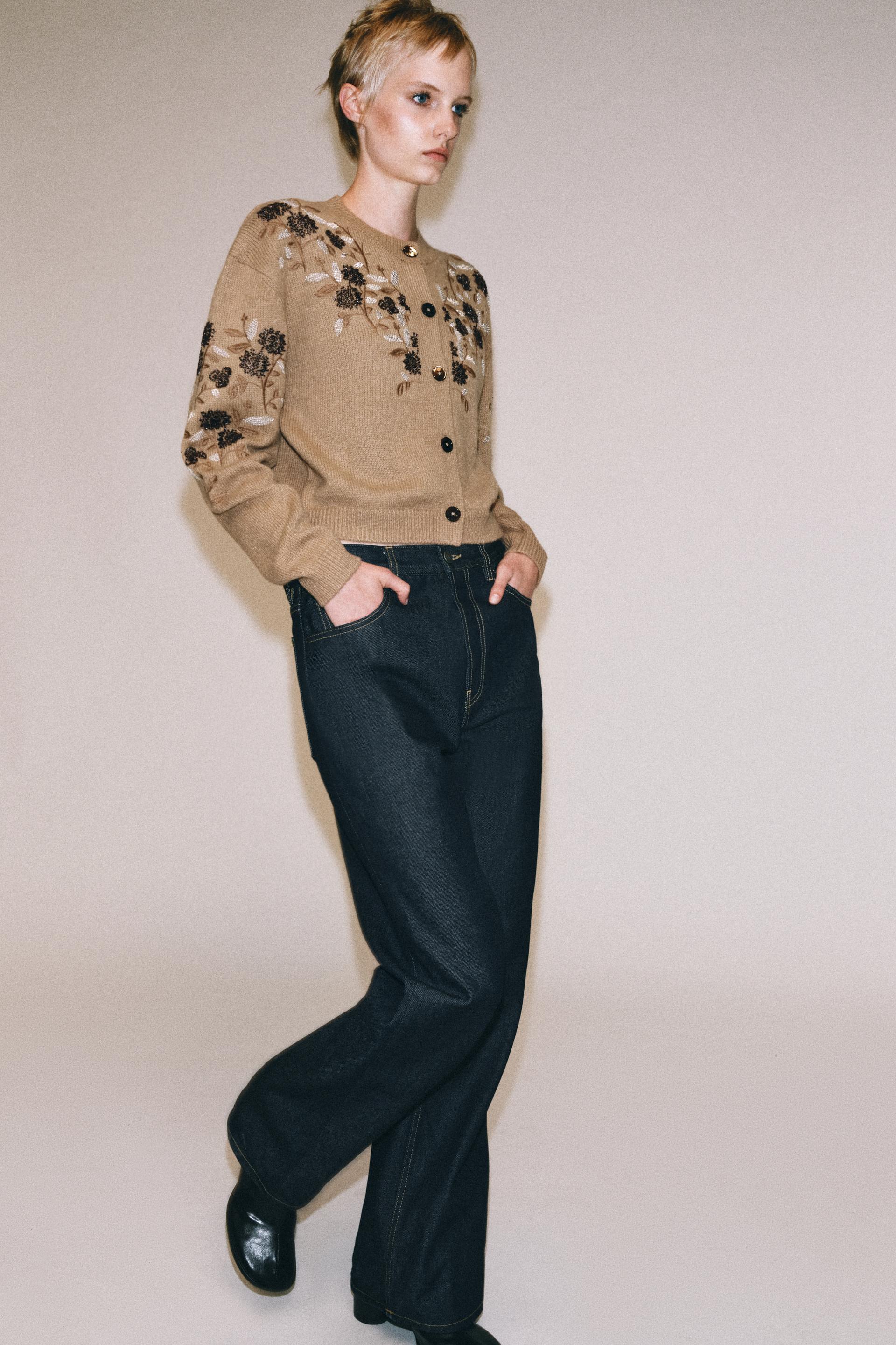 CARDIGAN WITH BEADED EMBROIDERY thumbnail 3