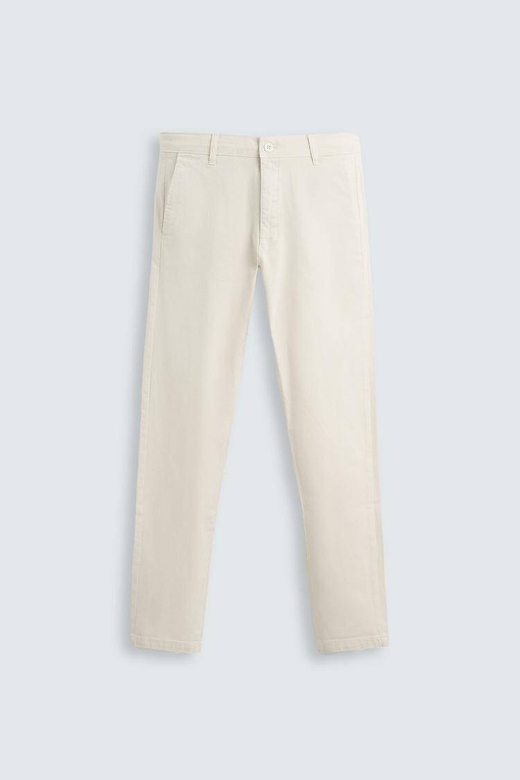 ZARA SKINNY FIT CHINO TROUSERS