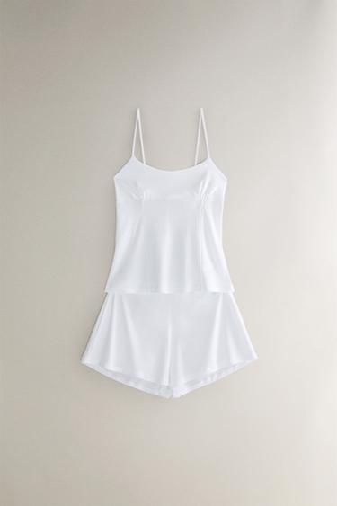 TOP JERSEY DE COTON - Blanc de Zara - Image 4