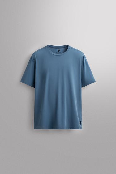 T-SHIRT D'ENTRAÎNEMENT BASIQUE - Bleu / Acier de Zara