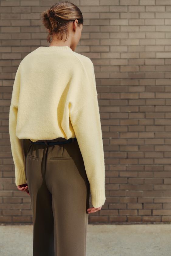 SOFT KNIT JUMPER - Light yellow by Zara - Image 3