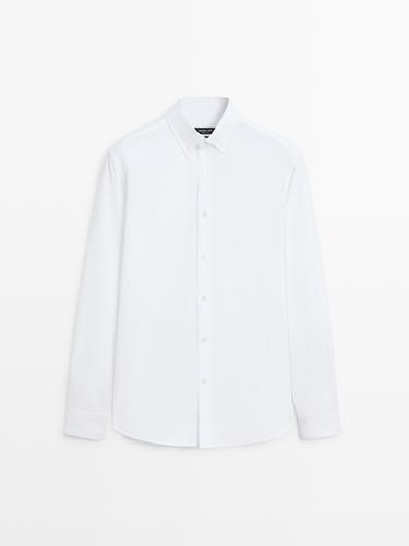 Camisa oxford 100% algodón - Blanco de Zara