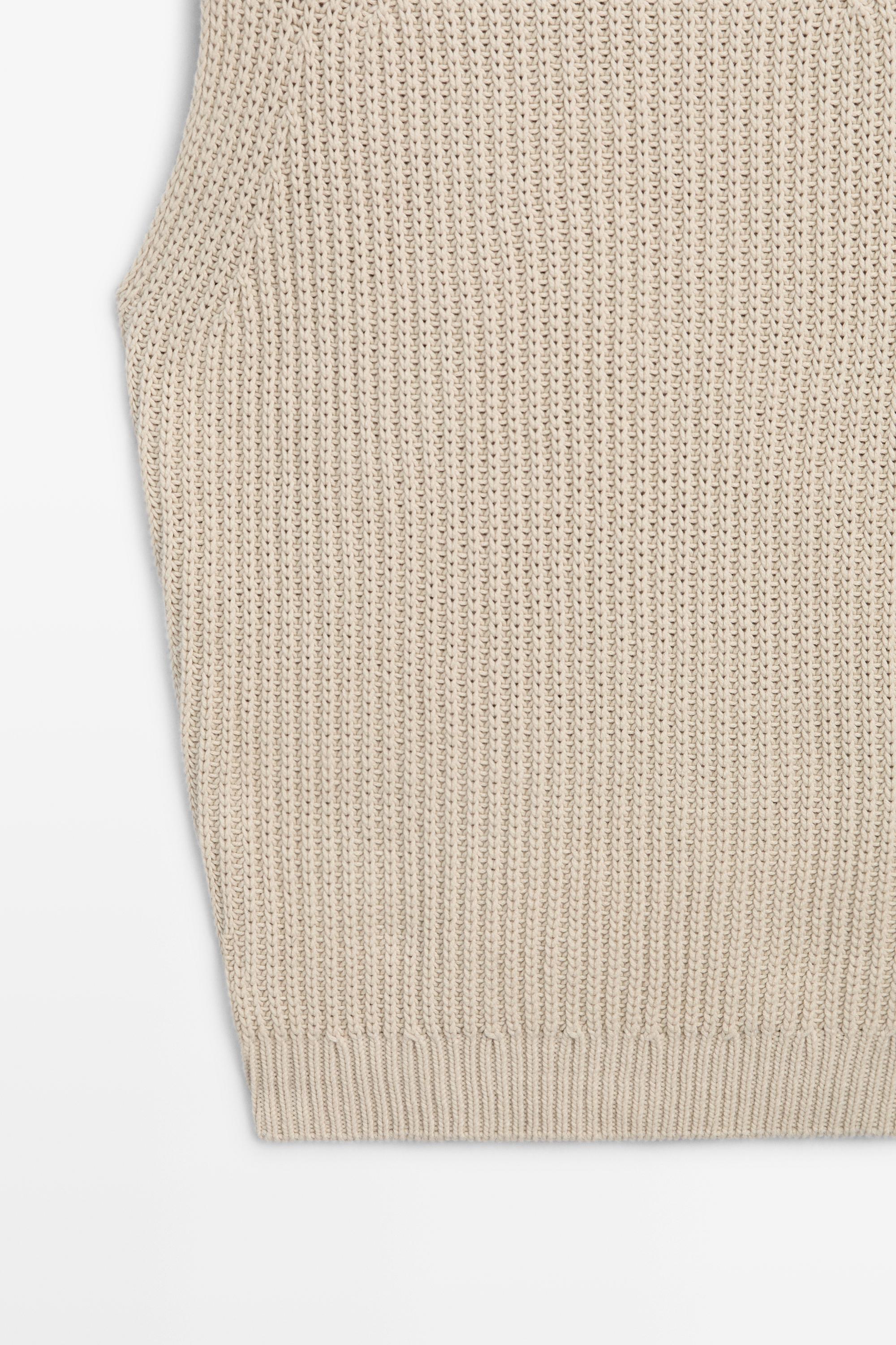 Chunky knit cotton top - STUDIO