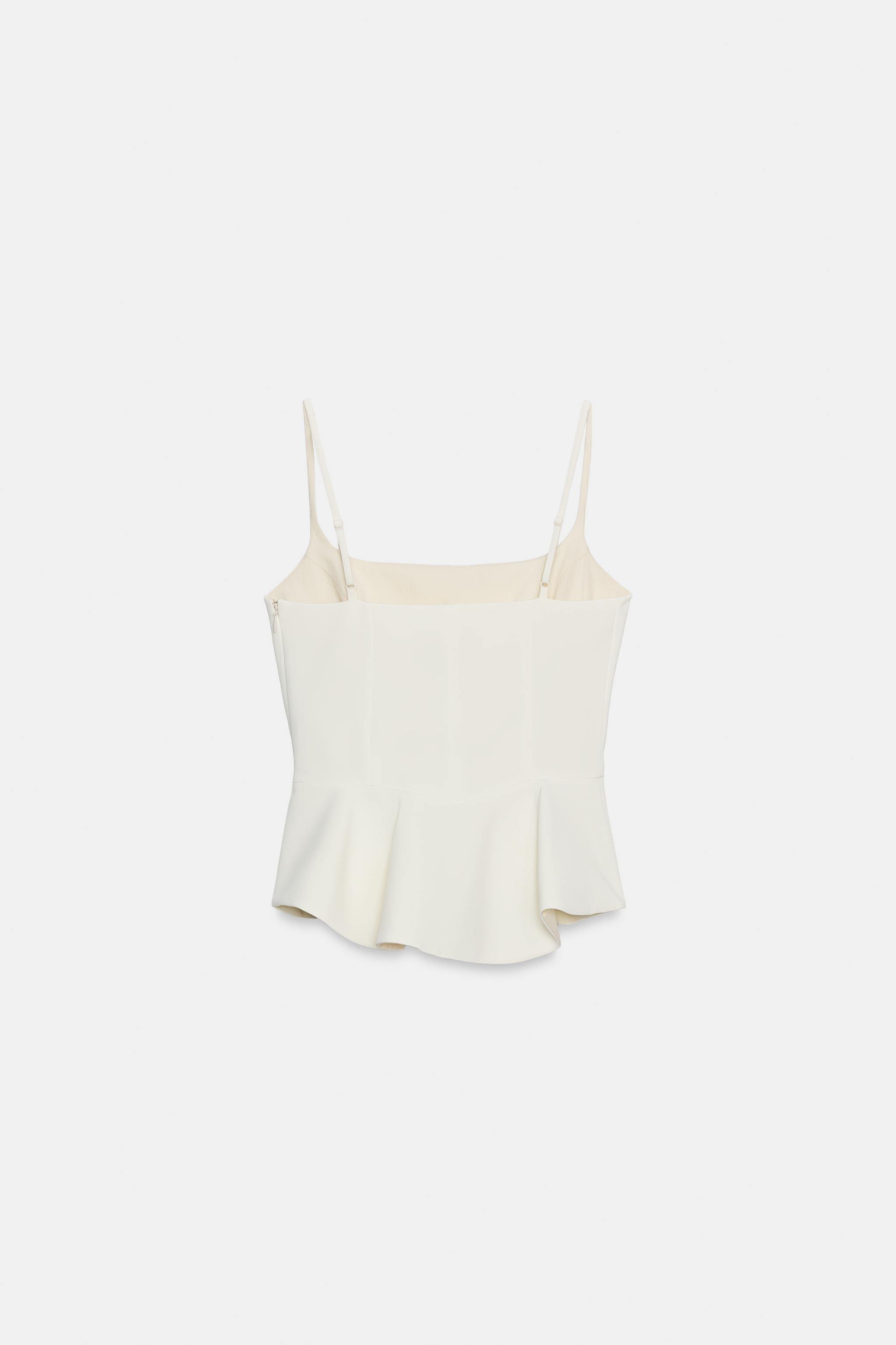 Zara ZW COLLECTION PEPLUM TOP görsel 8
