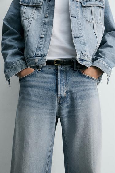RELAXED FIT JEANS - Light blue by Zara - Image 7
