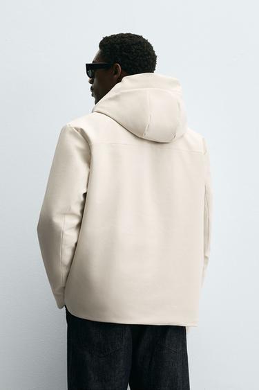 TECHNICAL HOODED JACKET - Oyster-white by Zara - Image 2
