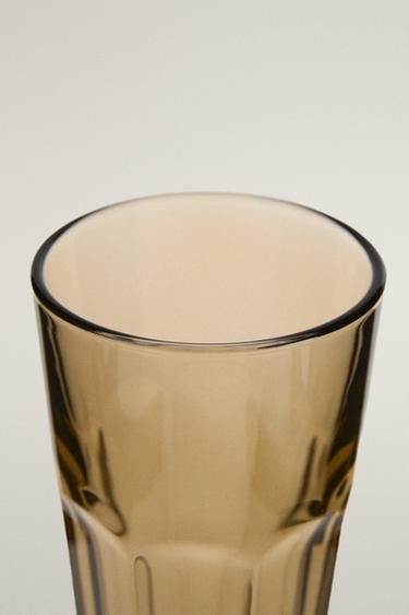 VERRE À SODA EN VERRE EN RELIEF - Marron de Zara - Image 1