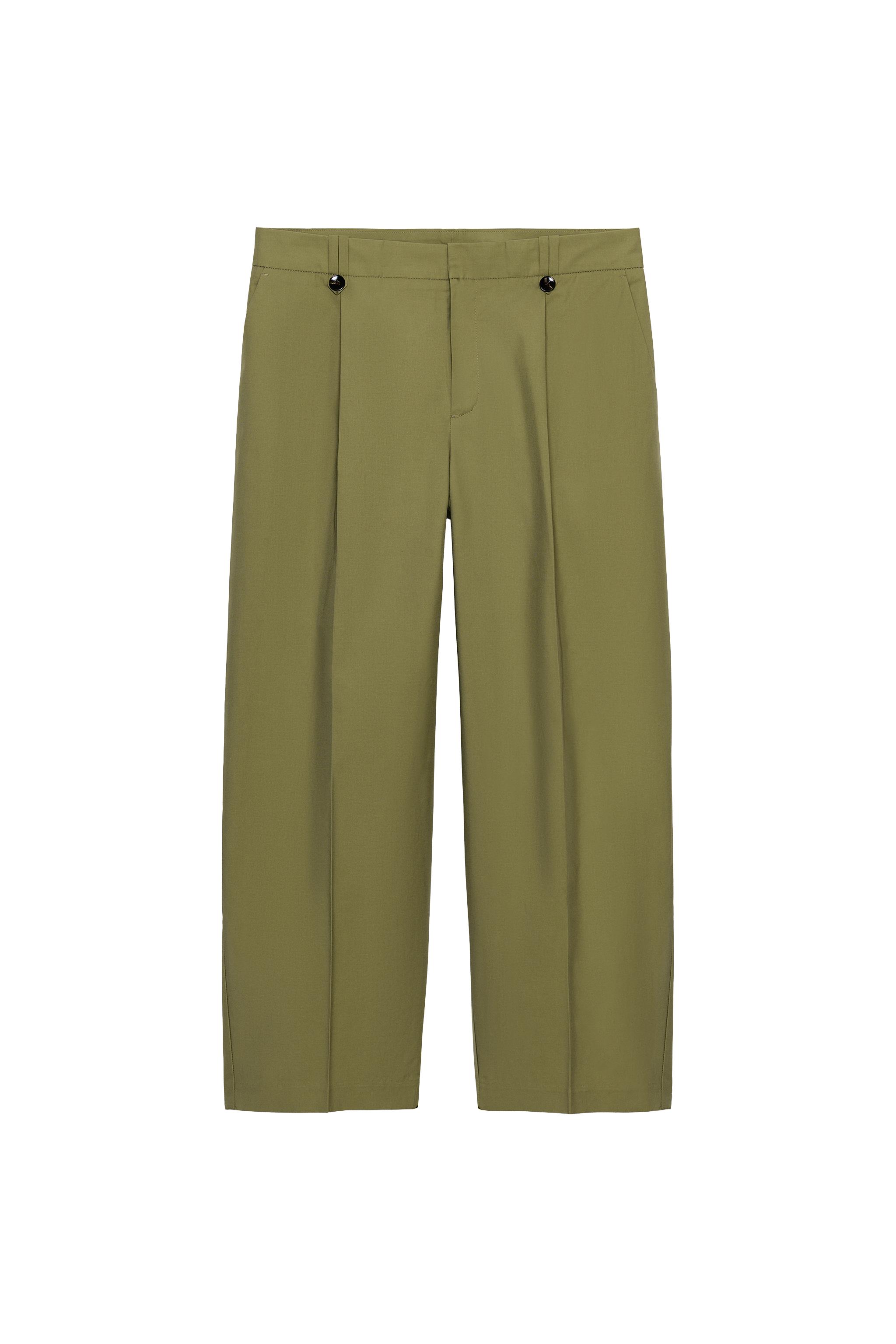 STRAIGHT LEG CHINO PANTS - Khaki | ZARA United States