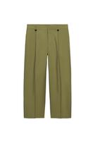 ÇİZGİLİ KEMERLİ MİDİ ELBİSE - Görsel 2