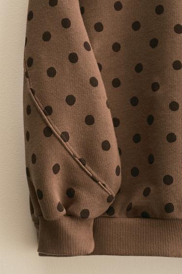 ZARA TIMELESS - POLKA DOT PRINT SWEATSHIRT - 005 by Zara - Image 2