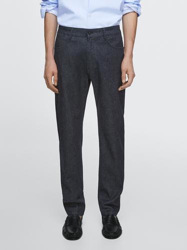 Zara Lightweight slim-fit rinse wash jeans - Bluish