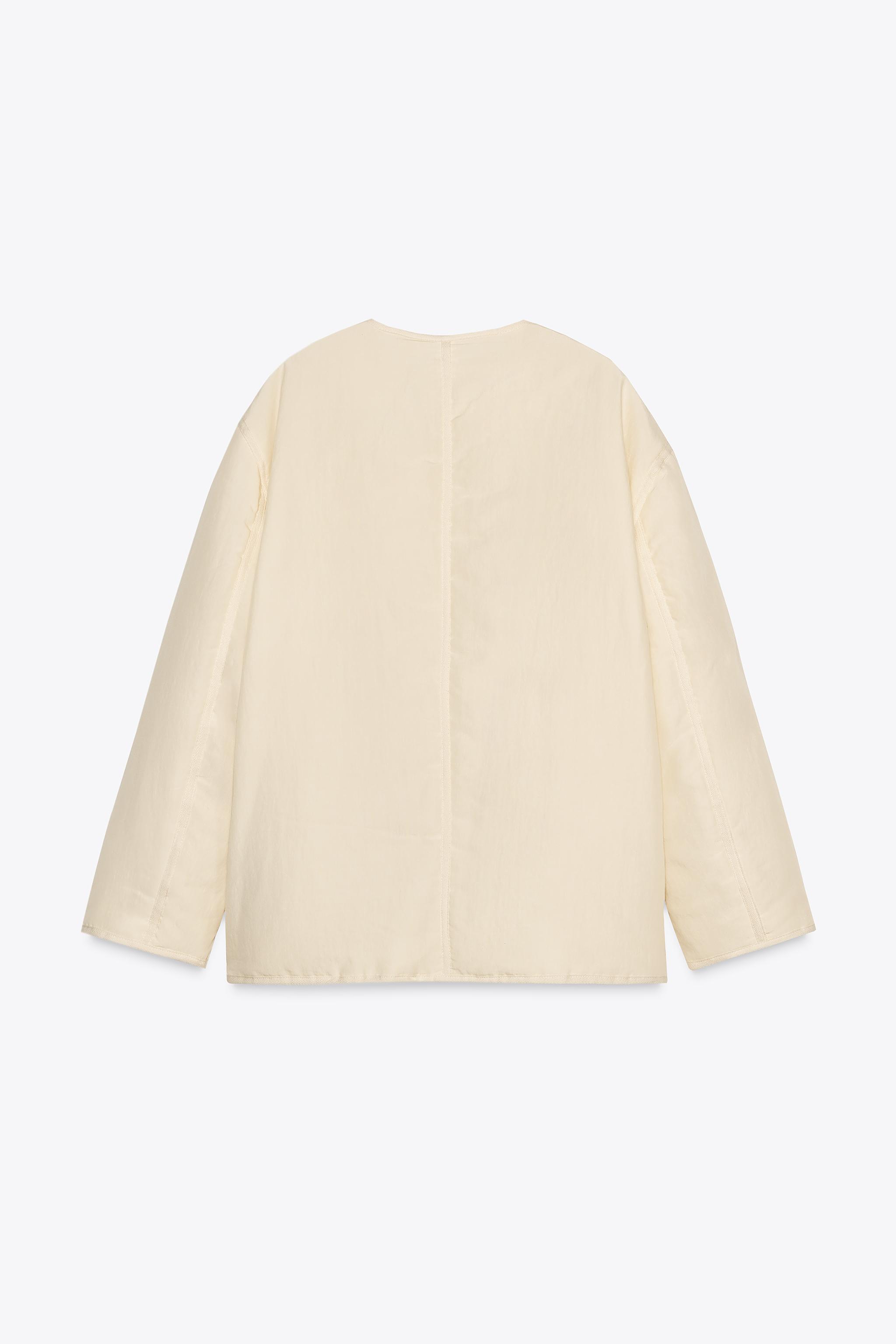 ZARA ZWコレクション パフジャケット 3581/045 PADDED JACKET ZW COLLECTION - Ecru | ZARA United States