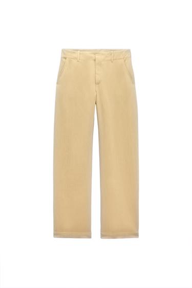 WIDE-LEG LINEN-BLEND TROUSERS - LIMITED EDITION