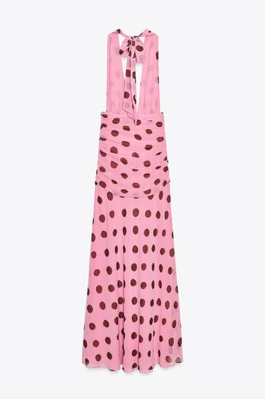 ROBE LONGUE À POIS - Roses de Zara - Image 6