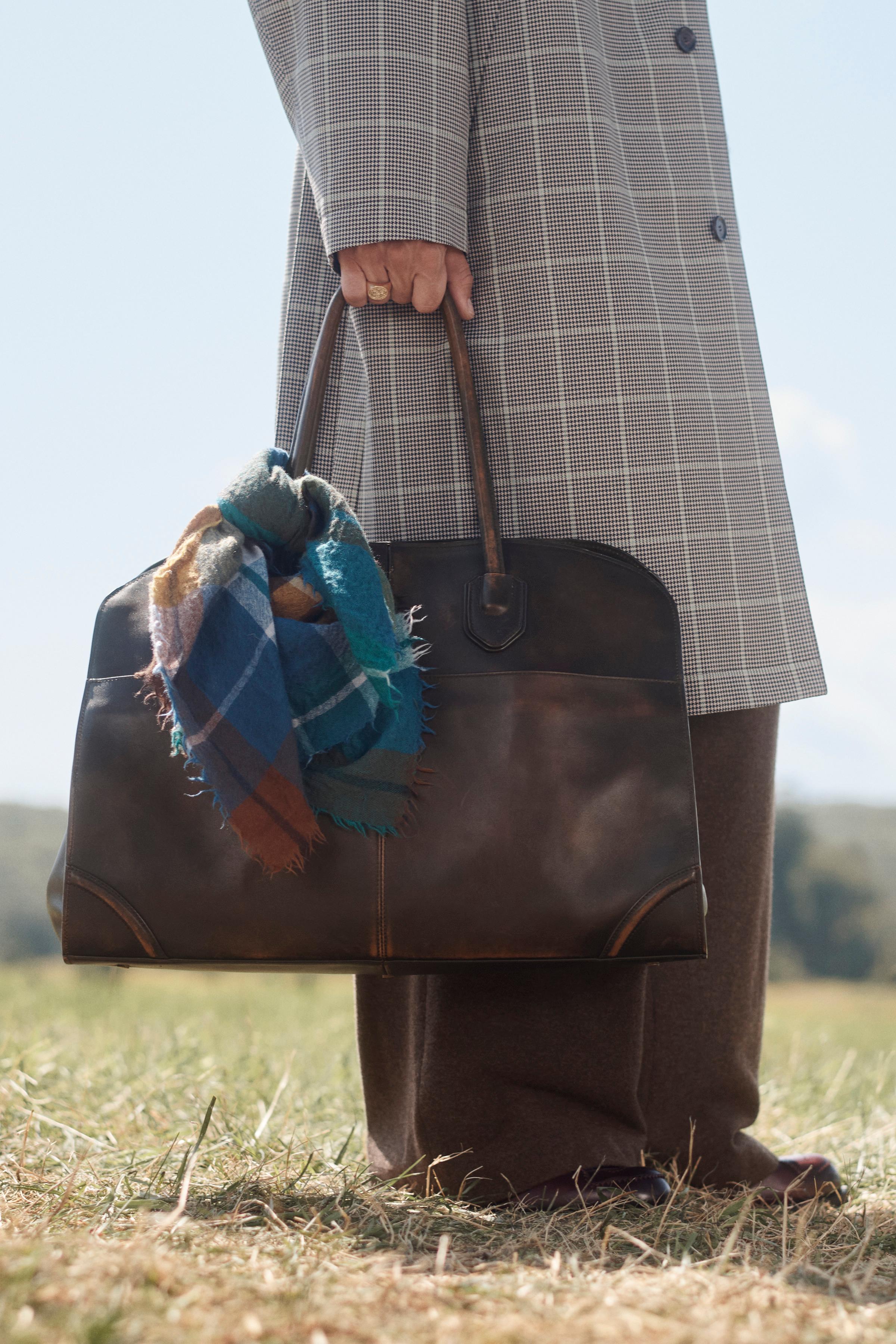 リミテッドエディションレザーショルダーバッグ - ブラウン | ZARA