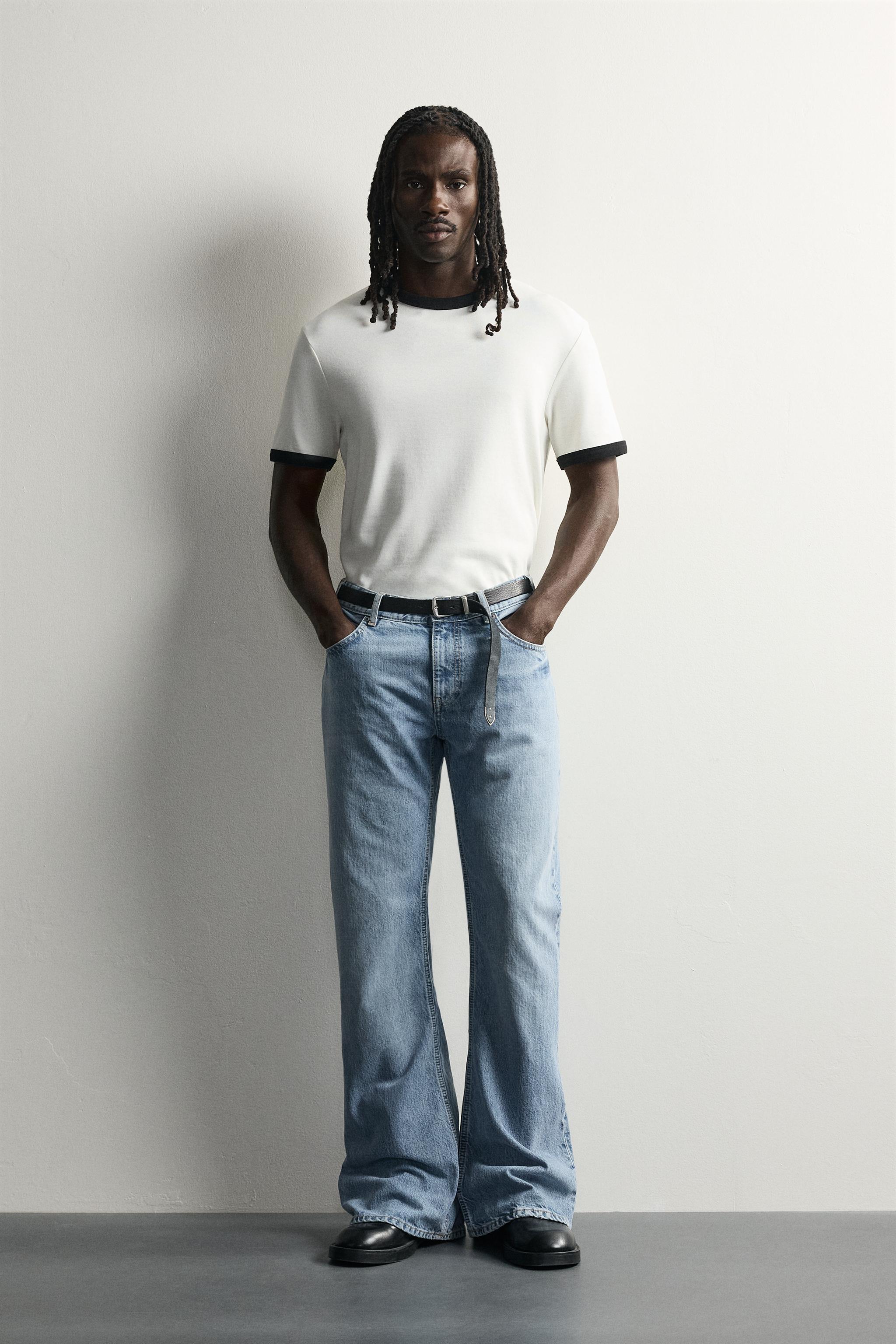 flare フィット デニムパンツ - ライトブルー | ZARA Japan / 日本 flare フィット デニムパンツ - ライトブルー | ZARA Japan / 日本