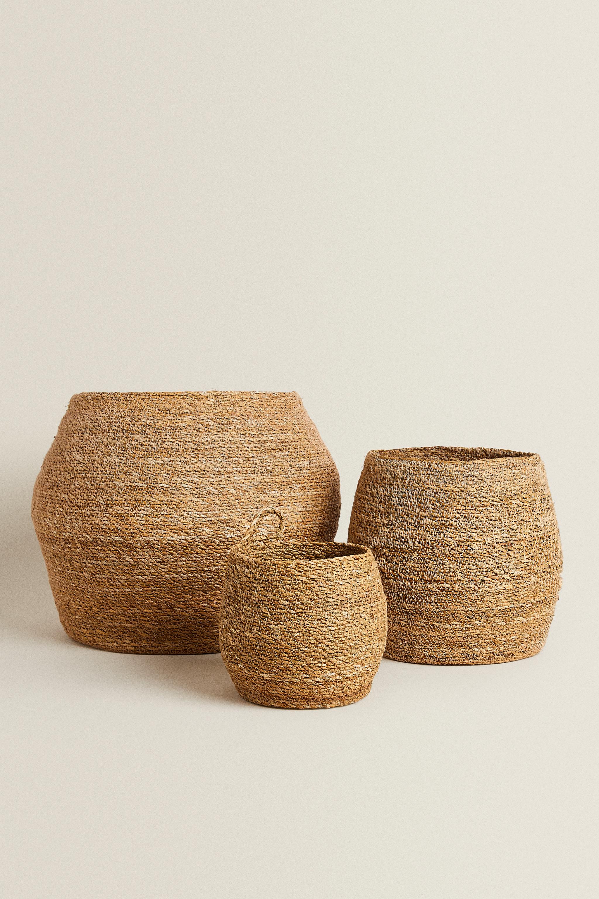 100％シーグラス製 バスケット - ライトベージュ | ZARA Japan