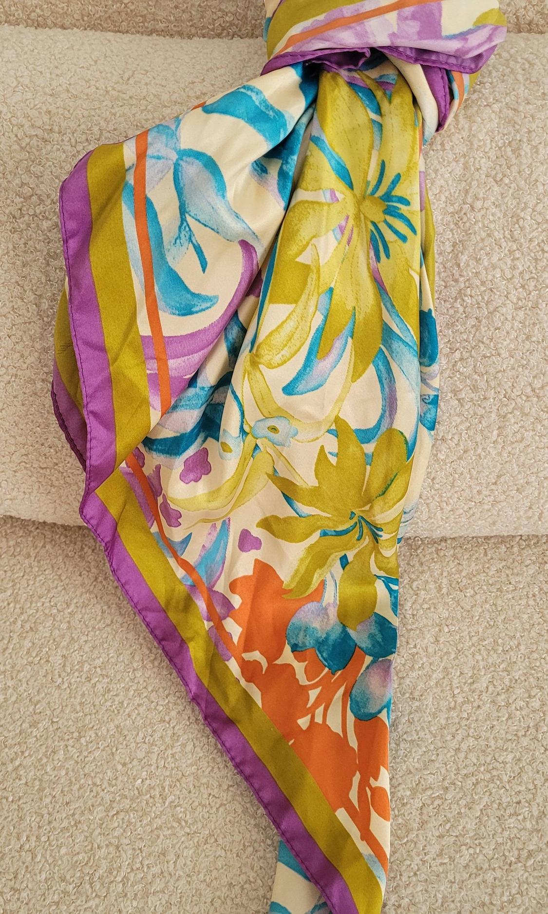 PRINTED SATIN SCARF - Image 4