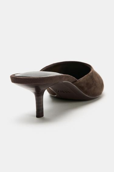 SUEDE MULE - Brown by Zara - Image 5
