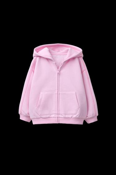 Zara BASIC HOODED JACKET - Mid-pink - Image 0