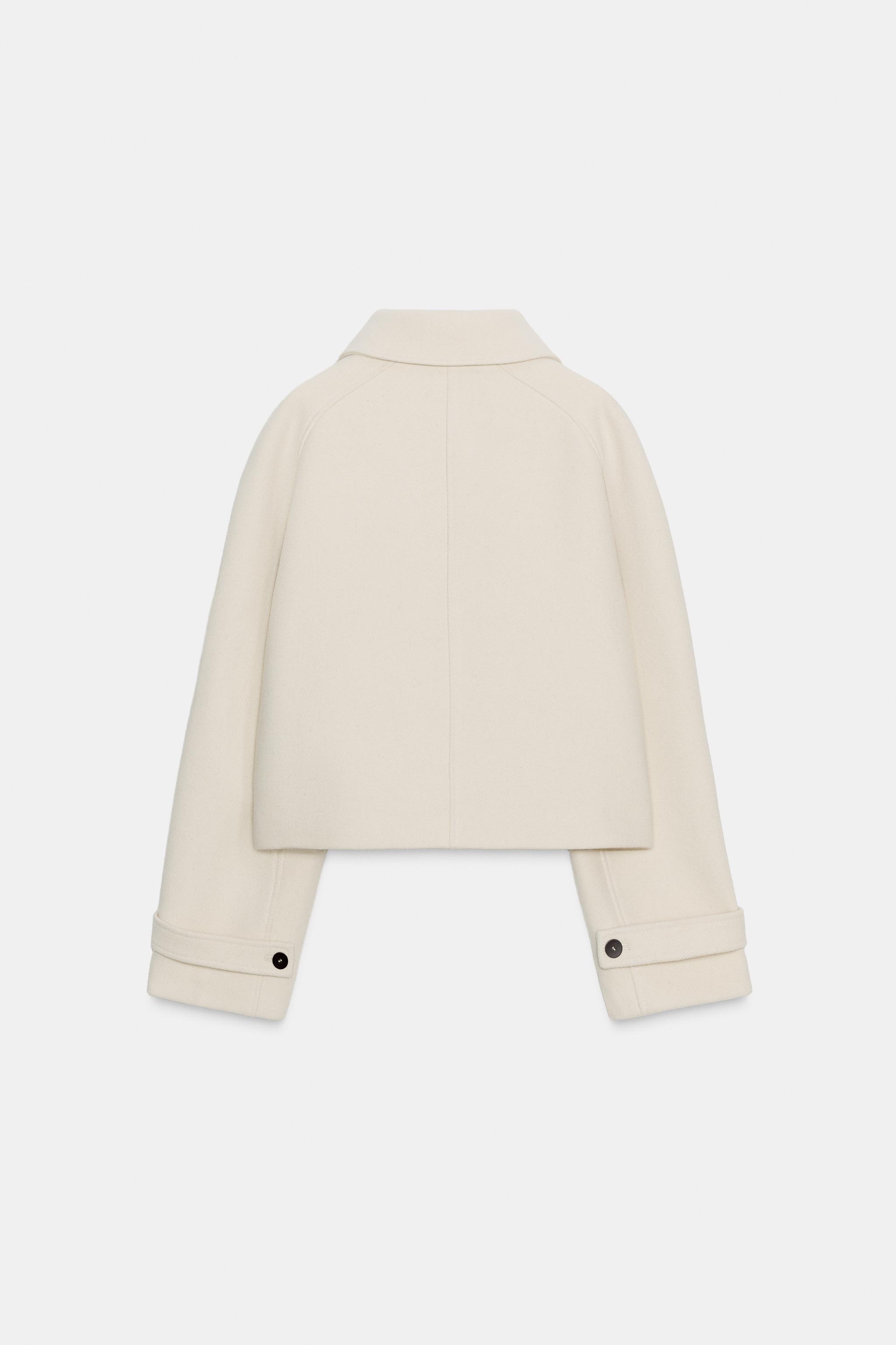 ジャケット・アウター FanoStudios wool short coat ZW COLLECTION WOOL SHORT COAT - Ecru | ZARA United States