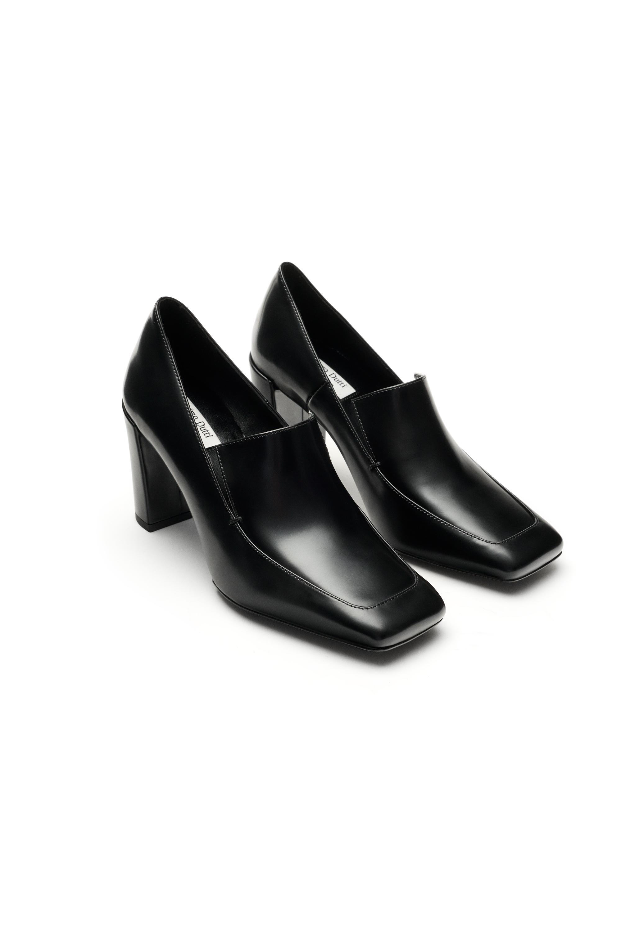 Leather heel loafer - LIMITED EDITION - Black | ZARA United States
