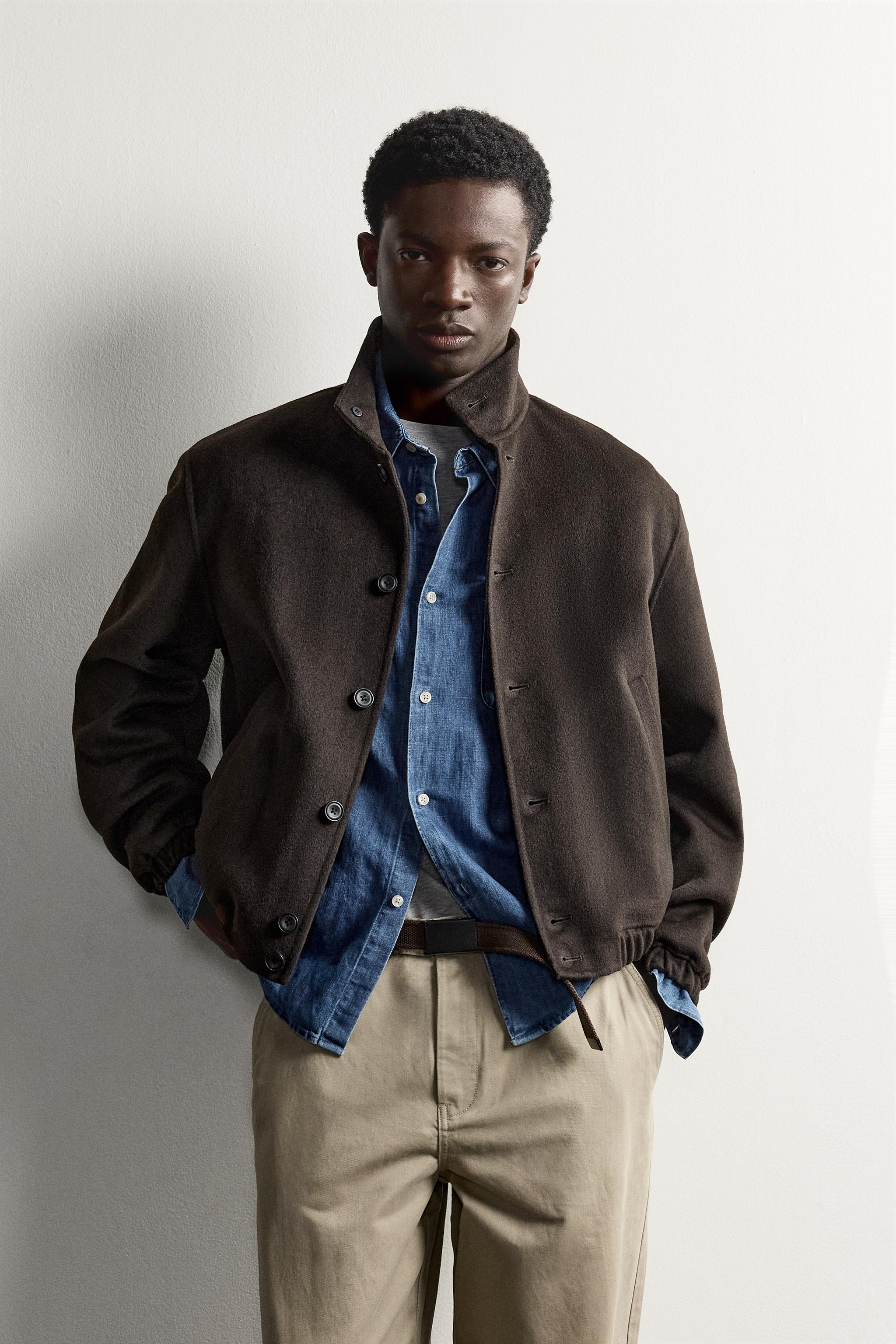DOUBLE-FACED WOOL-BLEND JACKET