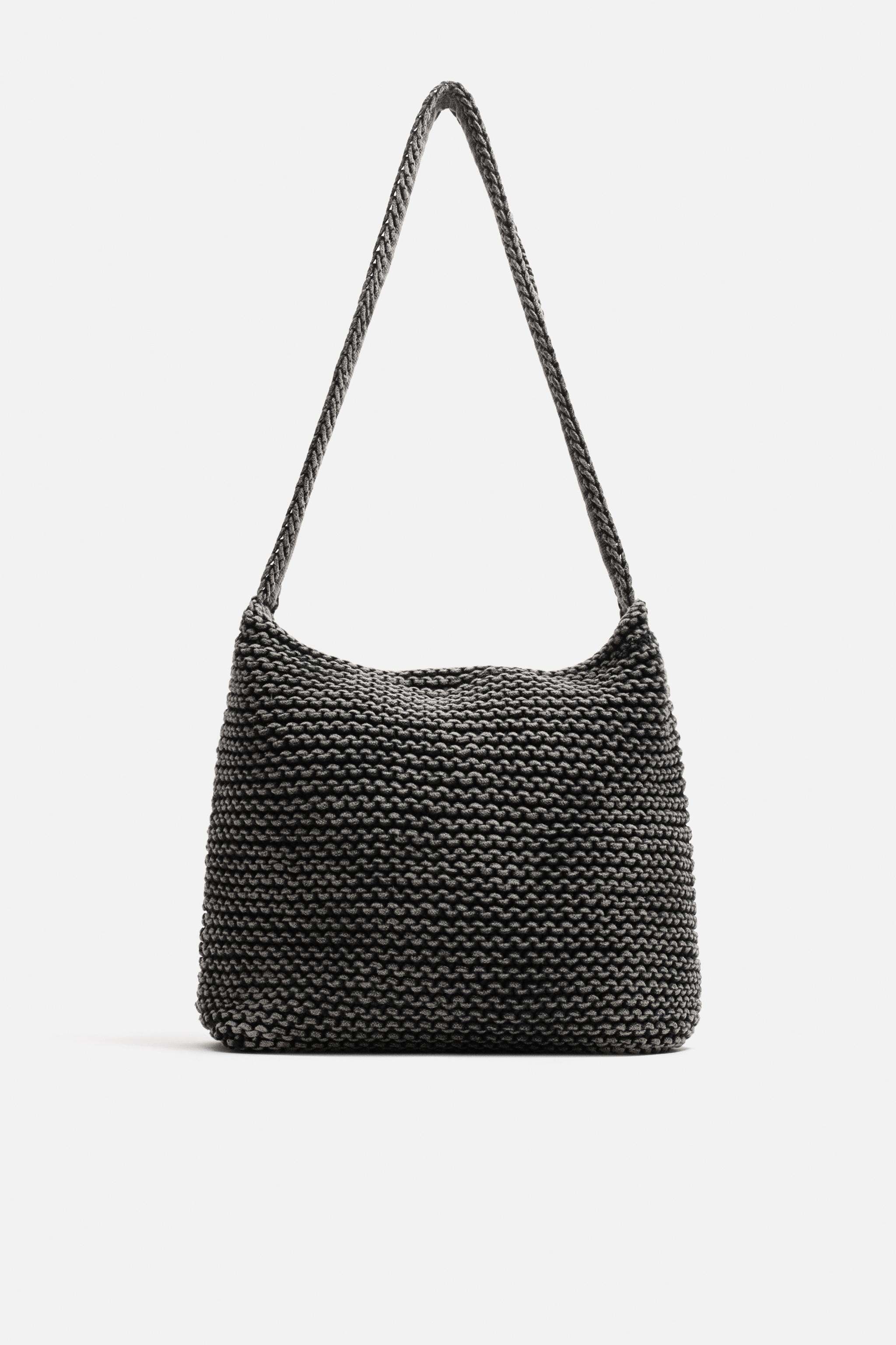 MACRAMÉ SHOULDER BAG - Black | ZARA South Africa